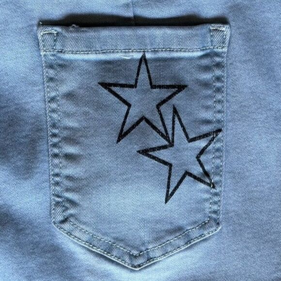 Anna-Kaci Flare Light Wash High Rise Embroidered Jeans Size XXL Stretch 31”- 34” - Picture 7 of 9